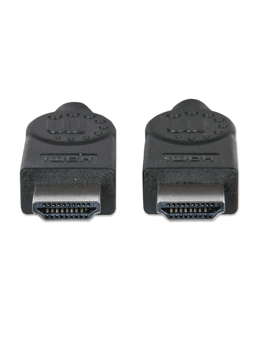 MANHATTAN - 306133 - Cable HDMI de Alta Velocidad / 4K@30Hz, 3D, HDMI Macho a HDMI Macho, Blindado, Negro, 5 m (16.5 ft.)