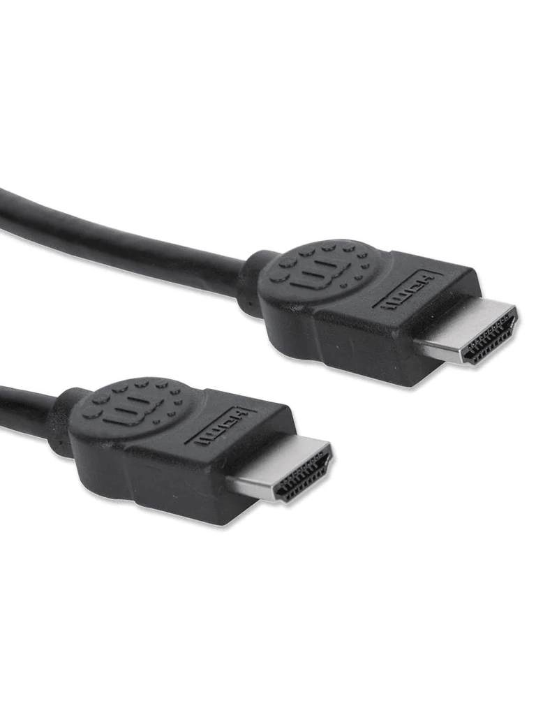 MANHATTAN - 306133 - Cable HDMI de Alta Velocidad / 4K@30Hz, 3D, HDMI Macho a HDMI Macho, Blindado, Negro, 5 m (16.5 ft.)