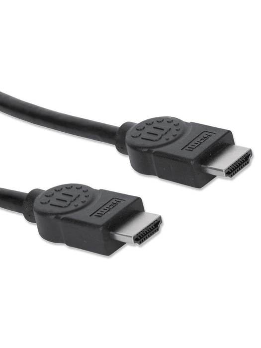 MANHATTAN - 306133 - Cable HDMI de Alta Velocidad / 4K@30Hz, 3D, HDMI Macho a HDMI Macho, Blindado, Negro, 5 m (16.5 ft.)