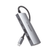 HUB USB-C 3.2 4 en 1 | 2 Puertos USB-C 3.2 (10 Gbps) | 2 Puertos USB-A 3.2 (10 Gbps) |  Admite OTG | Compatible con MacBook, Chormebook, iMac, iPad Pro, iOS, Windows, Mac OS, Android | Carcasa de Aluminio | Nylon Trenzado. - Toer
