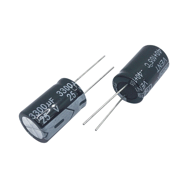 Capacitor Electrolítico de Aluminio, Radial de 3300 µFd, 25 Vcc, 105 °C, 18 x 25 mm. - Toer