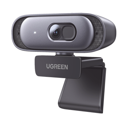 Cámara Web 2K con Micrófono Integrado | Cancelación de Ruido | Corrección de Luz Automática | Vista Amplia de 91° | Rotación Flexible de 360° | Cubierta de privacidad | Incluye Cable USB de 2M. - Toer