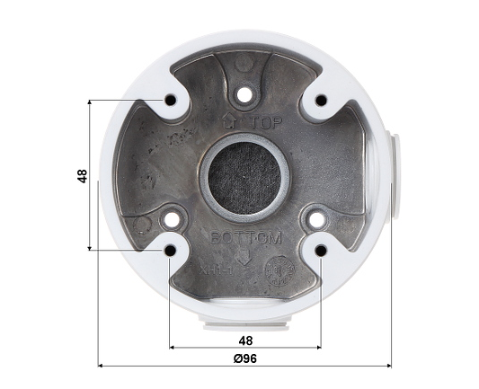 DAHUA PFA13A-E - Caja de conexiones para camaras domo DAHUA serie  HDW1000 / 1100 / 1200 / 1220 / 1400 / 2231 / 2401M /  HDW1100RVF / 1200 / 1220 / 1400