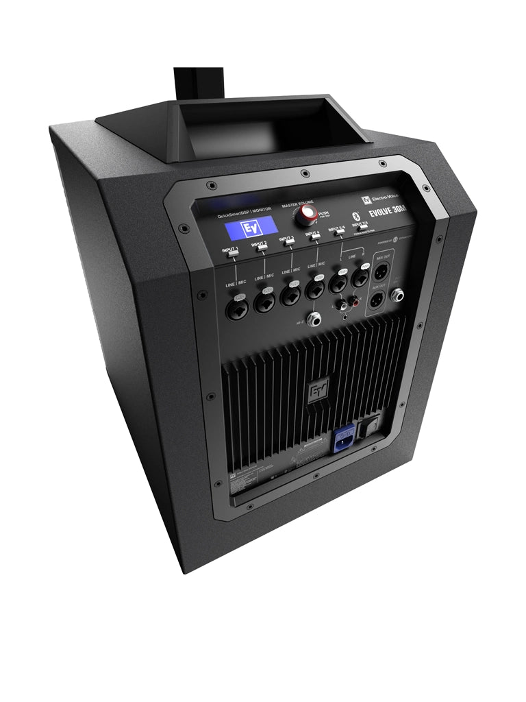 ElectroVoice M_EVOLVE30MUS - Sistema Amplificado de Columna EVOLVE 30M 8CH / Bluetooth / Columna 6x2.8" / Subwoofer 10" / Negro