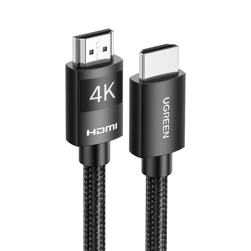40101 Cable HDMI 2.0 de Nylon Trenzado | 2 metros | 4K@60Hz | ARC | Dolby ATMOS | True HD | TMDS | HDR | 3D Inversivo | 18Gbps | 3 Capas de Protección + 4 de Blindaje | Niquelado | Carcasa de Aluminio.