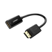 Convertidor DisplayPort a HDMI 4K| 3D | HDR | Blindaje interno | Botón Liberador | Carcasa de ABS | Plug & Play | CE, FCC, RoHS | Cable de 25 cm. - Toer