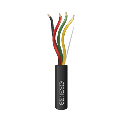 Carrete de Cable 152 Metros (500 Pies) / 4 x 18 AWG / Cable DIRECT BURIAL FPL / Para Intemperie / Uso en Aplicaciones en Sistemas de Detección de Incendio y Sistemas de Evacuación