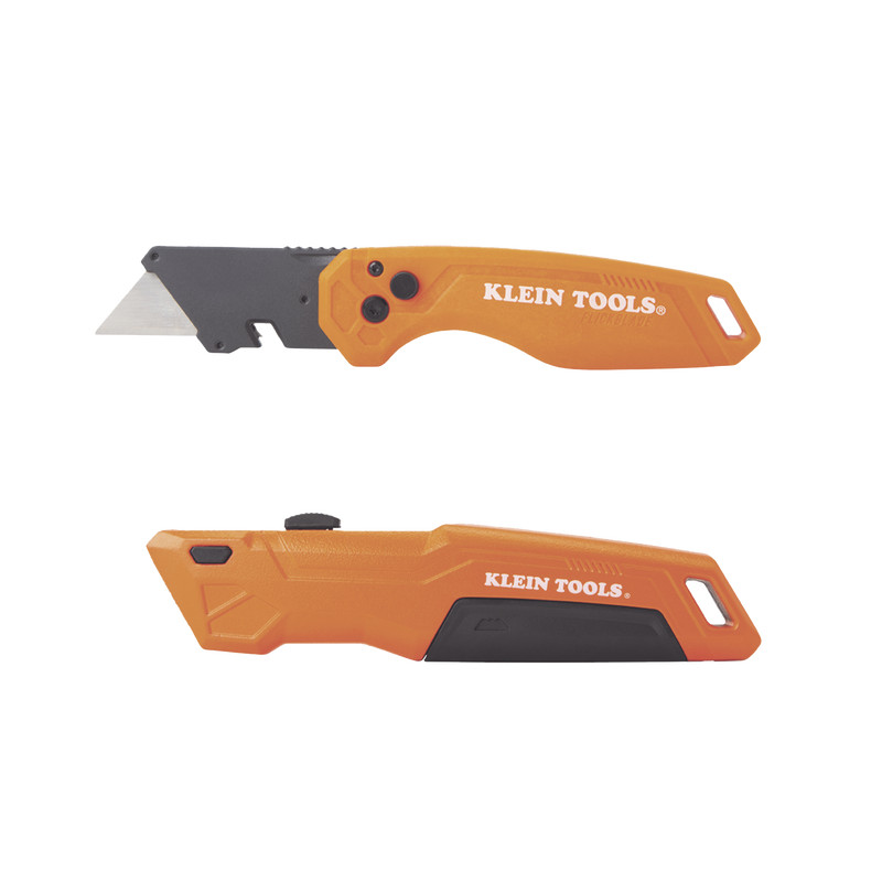 44312 Juego de Navajas Multiusos Deslizable y Plegable de 135º o 180º con Botón de liberación Rápida y Fácil