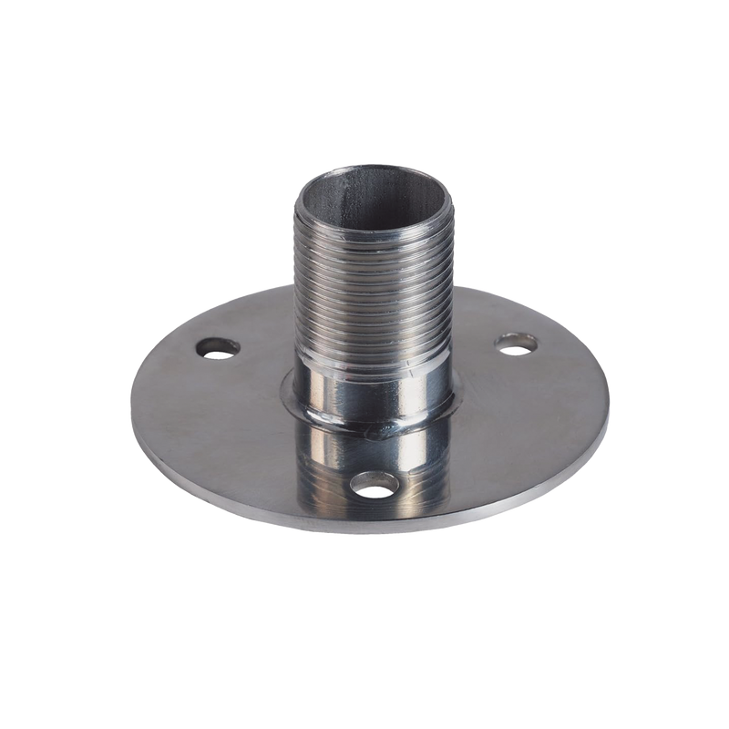 4710 Montaje recto de 1, acero inoxidable, base con brida