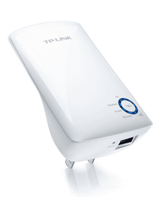 TP-LINK TL-WA850RE - Repetidor inalámbrico universal de señal WiFi, hasta 300Mbps en 2.4GHz, con 2 antenas internas, 1 puerto RJ45, modo extensor de rango y punto de acceso.