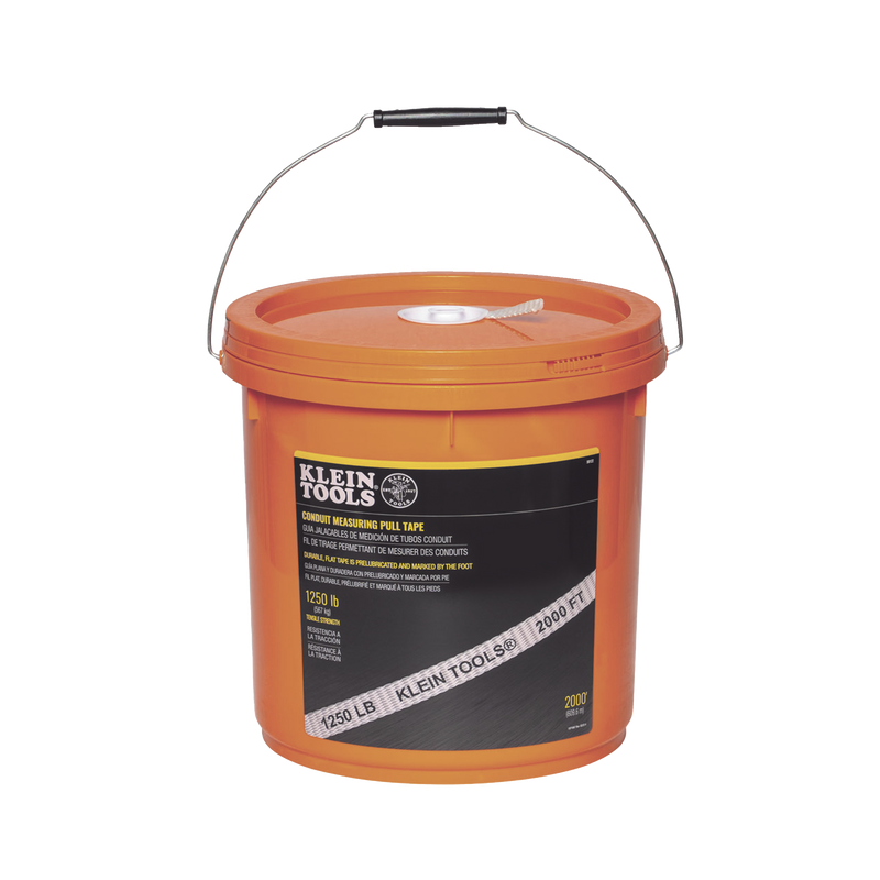 50122 Cinta para Medir Conductos de 609m con Resistencia a la Tracción de 567 kg en Presentación de Cubeta