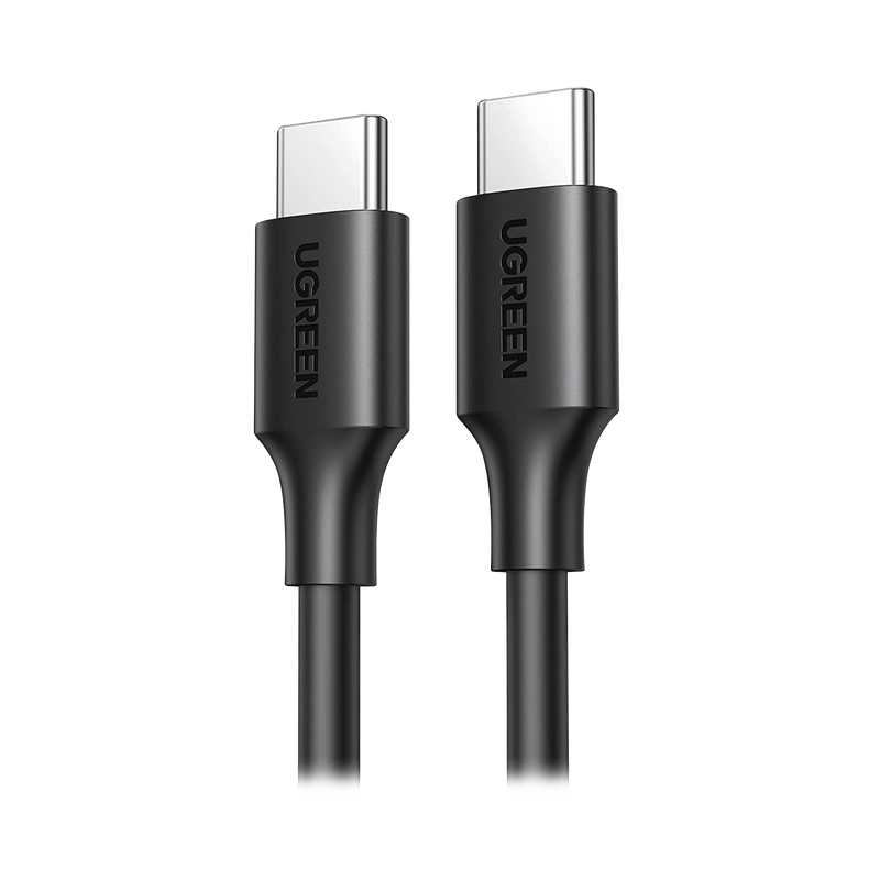 50997 Cable USB-C a USB-C | 1 Metro | Carga Rápida de hasta 60W | Transferencia de datos de 480 Mbps | PD3.0 | QC 4.0/3.0/2.0 | FPC | AFC | Duradero y Flexible| Caja ABS | Cubierta de TPE | Color Negro.