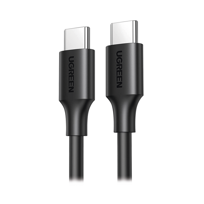 Cable USB-C a USB-C | 1 Metro | Carga Rápida de hasta 60W | Transferencia de datos de 480 Mbps | PD3.0 | QC 4.0/3.0/2.0 | FPC | AFC | Duradero y Flexible| Caja ABS | Cubierta de TPE | Color Negro.