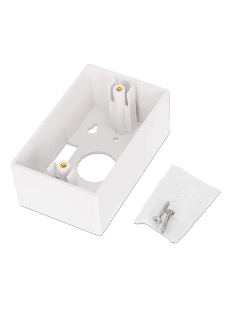 INTELLINET 517874 Caja para pared Conexión sencilla, 4.8 cm de profundidad, blanco Conexión sencilla, 4.8 cm de profundidad, blanco