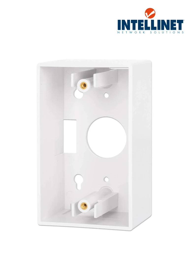 INTELLINET 517874 Caja para pared Conexión sencilla, 4.8 cm de profundidad, blanco Conexión sencilla, 4.8 cm de profundidad, blanco
