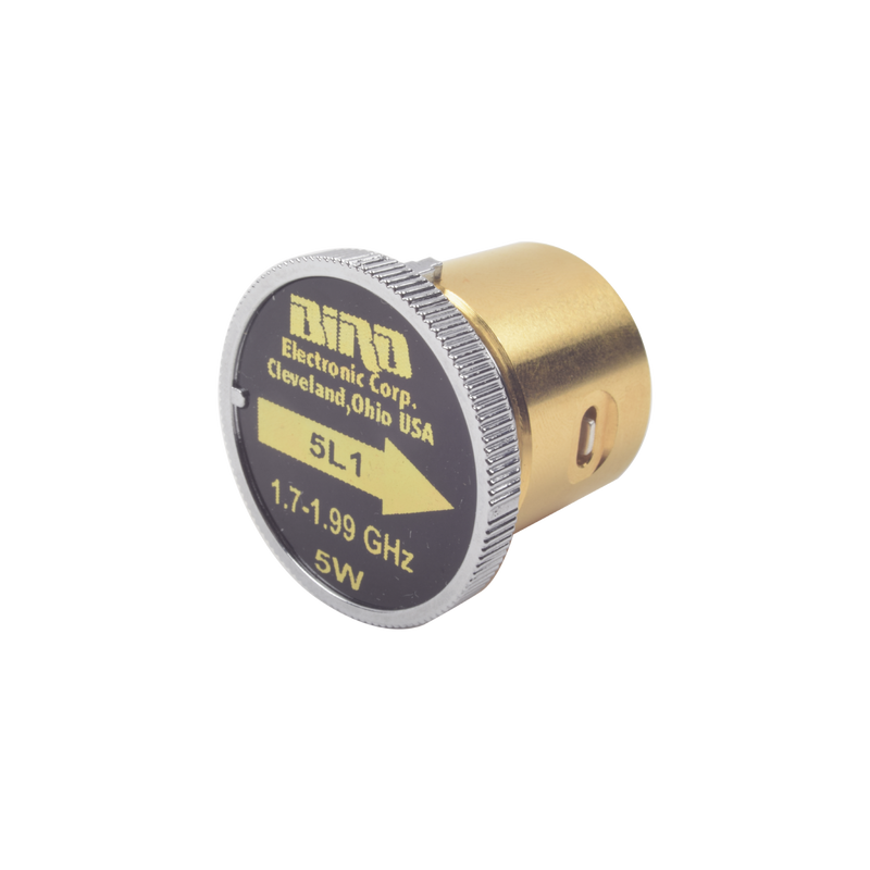 Elemento de 5 Watt en linea 7/8 para Wattmetro BIRD 43 en Rango de Frecuencia de 1700-1990 MHz.
