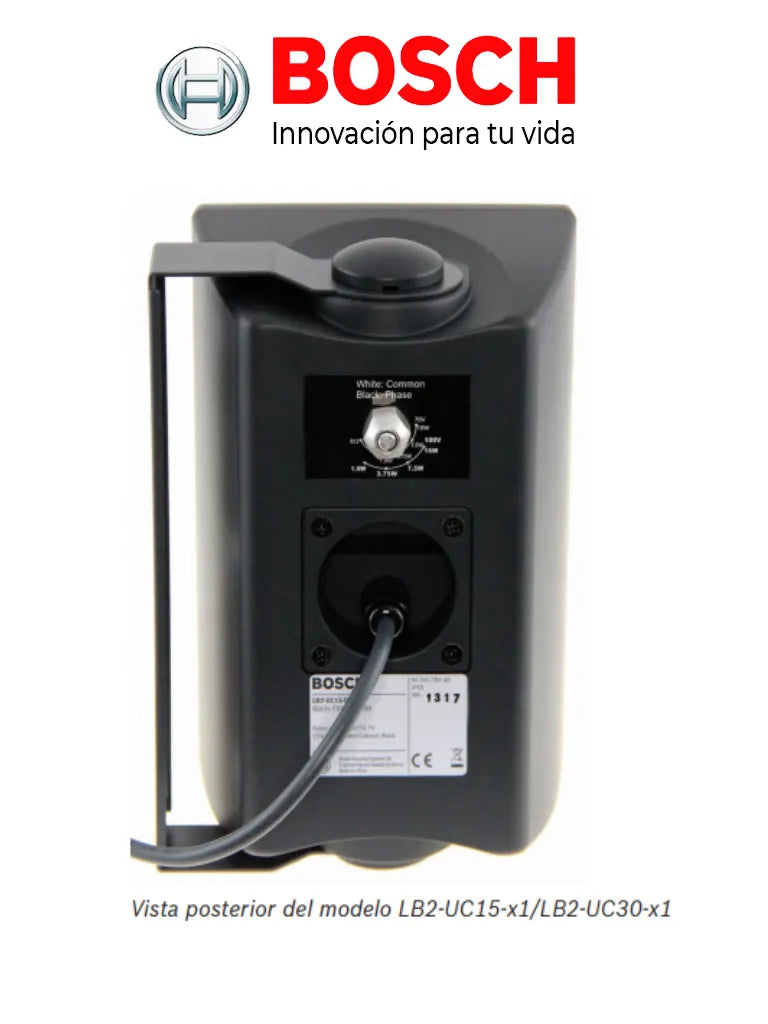 BOSCH M_KITU1204UC30W - Kit de Audio / Amplificador Mixer 120W / 4 Bocinas 30W Blancas