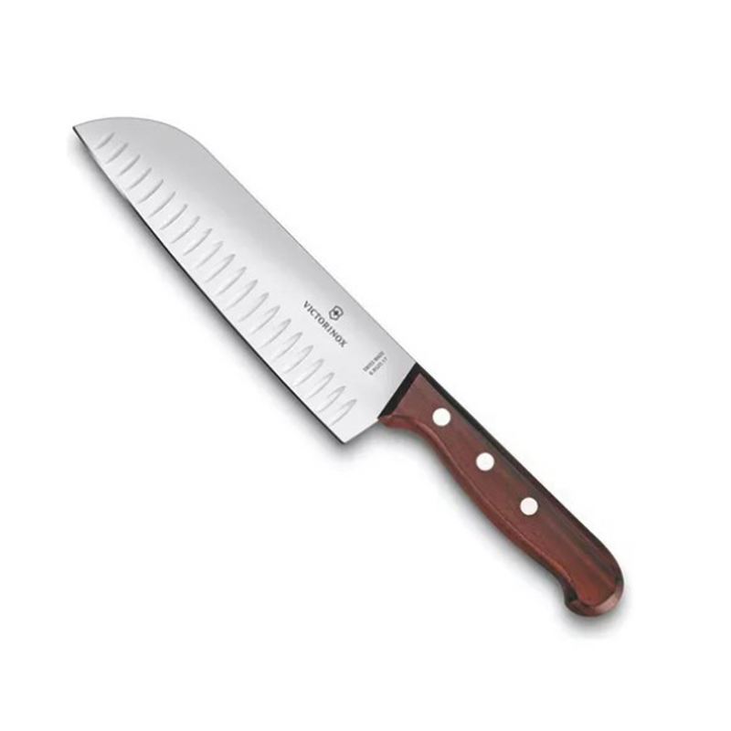 6.8520.17G Cuchillo Santoku Wood de 17 cm, Filo con Alvéolos Estilo Japonés.