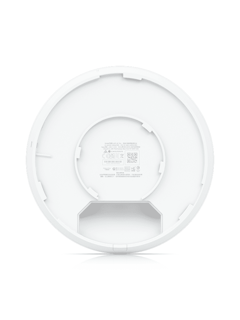 UBIQUITI UAP-AC-PRO - UniFi AC: Access Point inalámbrico para interiores con doble banda 802.11ac, MIMO 3x3, potencia de 22 dBm, hasta 1750 Mbps. Incluye Inyector PoE