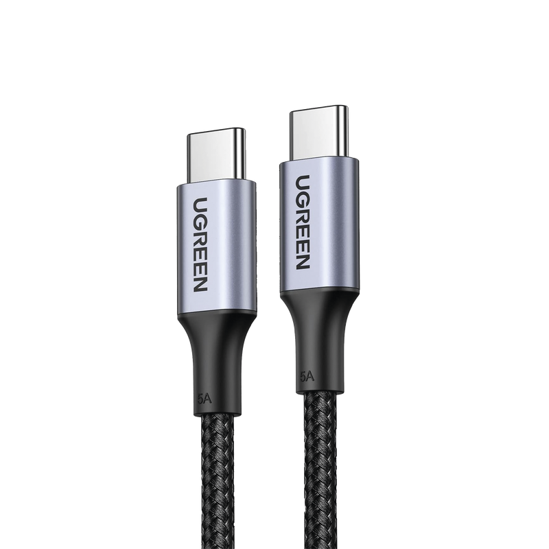 70429 Cable USB-C a USB-C | 2 Metros | Carga Rápida de hasta 100W | Transferencia de datos 480 Mbps | PD3.0 | QC4.0/3.0/2.0 | FPC | AFC | Protección Integrada| Caja de Aluminio | Nylon Trenzado | Amplia Compatibilidad | Color Negro.