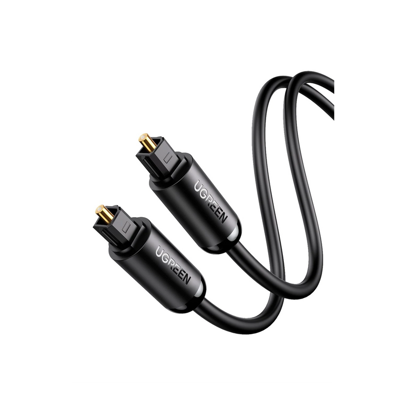 70893 Cable Óptico Toslink (S/PDIF) de Alta Calidad para Audio Digital / 3 Metros / Tapa de Proteccion / Dolby 7.1 Canales / Diseño Durable / Plug & Play / Color Negro