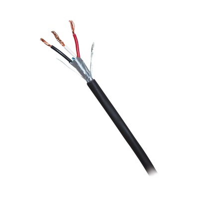 CAJA DE 305 METROS DE CABLE BLINDADO DE 3 X 18 AWG BLINDADO NEGRO - Toer