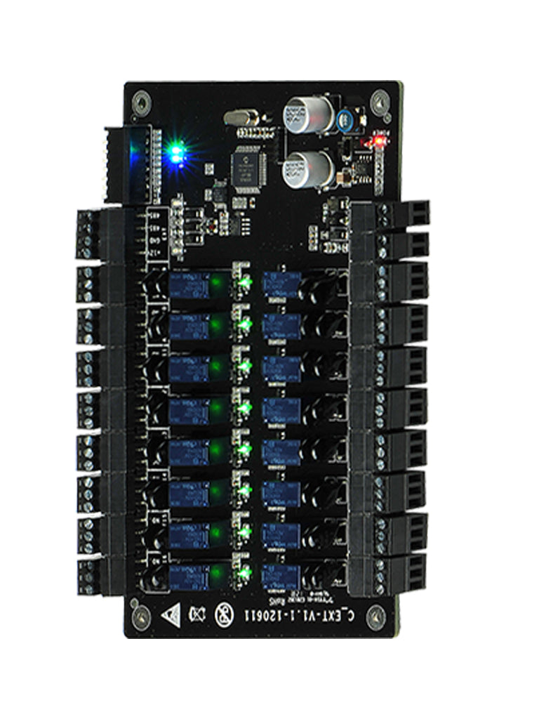 ZKTECO EX16 - Expansor para Panel de Control de Elevadores / 16 Pisos Adicionales / Compatible con panel EC10 ZKTECO / Conexion  RS485 / No incluye fuente