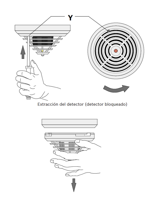 BOSCH F_FCPO320R470- Detector de humos, óptico tecnología convencional, con resistencia de alarma de 470 ohmios