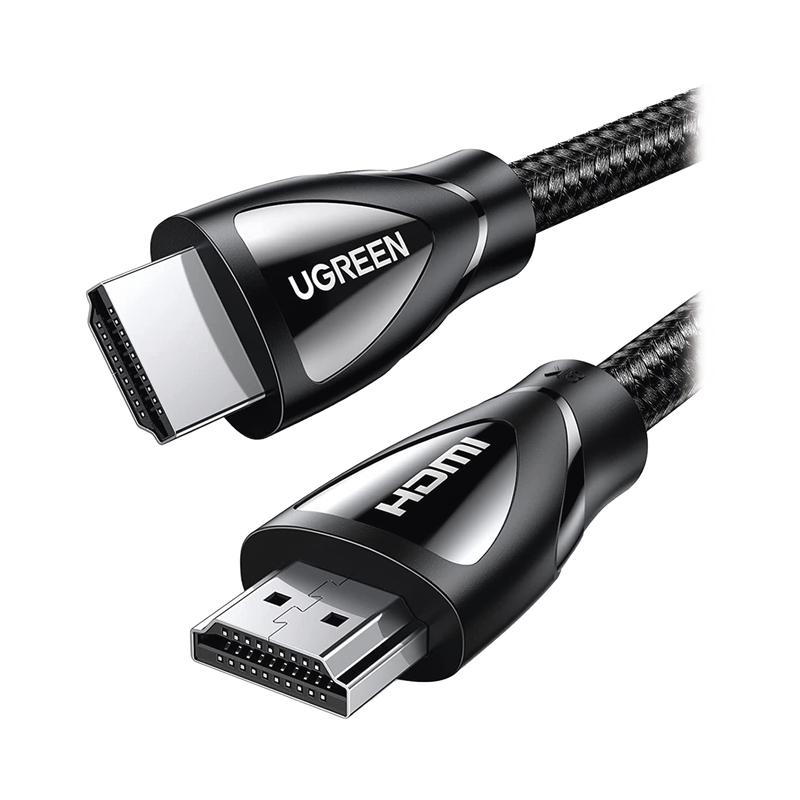 80404 Cable HDMI 2.1 de Nylon Trenzado / 3 Metros / 8K@60Hz/4K@120Hz / eARC (Canal de Retorno de Audio / HDR10+ / VVR / HEC (Canal Ethernet HDMI) / ALLM / 3D / Dolby Atmos / Dolby Visión / 48 Gbps / Mayor Duración.