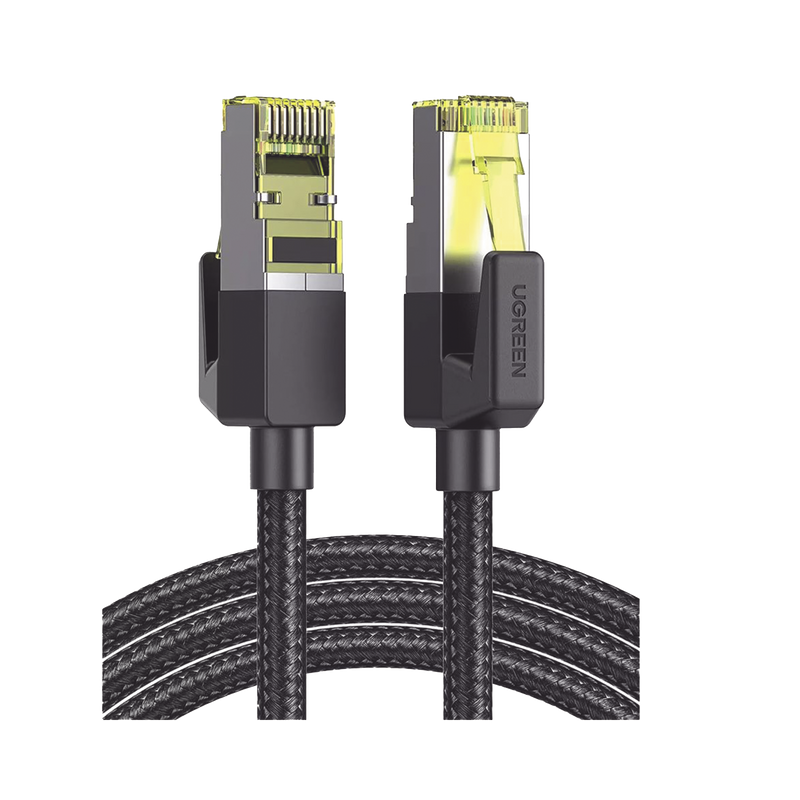 80421 Cable Ethernet Cat7 CLASSâ? F/FTP Redondo con Malla de Nylon 1 Metro