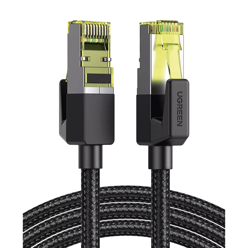 80423 Cable Ethernet Cat7 CLASSâ? F/FTP Redondo con Malla de Nylon 2 Metros