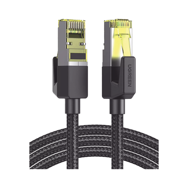 80424 Cable Ethernet Cat7 CLASSâ? F/FTP Redondo con Malla de Nylon 3 Metros