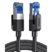 Cable Ethernet Cat8 CLASSâ… F/FTP Redondo con Malla de Nylon 2 Metros - Toer