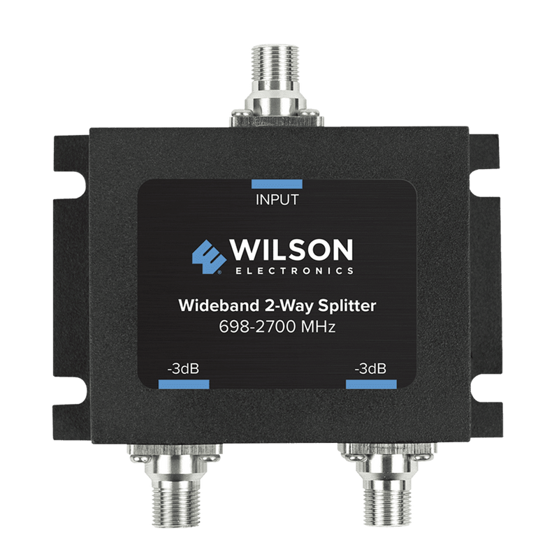 Divisor de Potencia Coaxial 2 Vías / 698-2700 MHz / 75 Ohm / Pérdida por División 3 dB / Aislamiento ?20 dB / Conector F-hembra / Diseño Microstrip