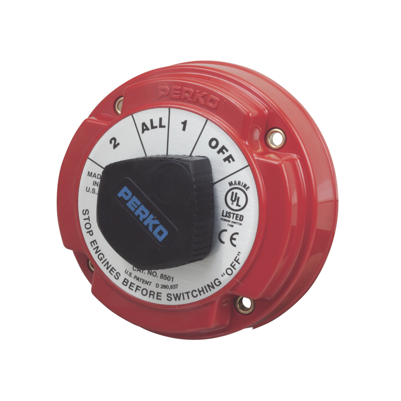 8501DP Switch Selector de Batería de Servicio Mediano, para Sistemas Eléctricos Marinos
