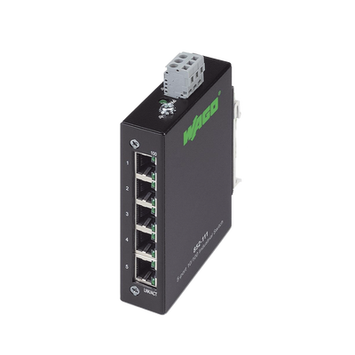 Industrial ECO Switch 5 puertos 100 Base-T Negro - Toer