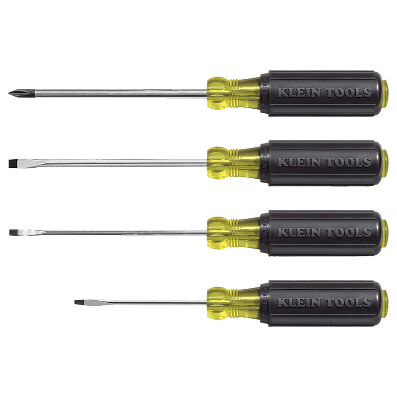 Juego de desarmadores miniatura de punta ranurada y Phillips de 4 piezas