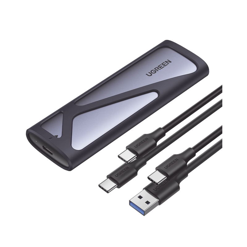 90264 Carcasa Disco Duro NVME M.2 (Enclosure) | Hasta 2TB | USB3.1 a 10 Gbps | SATA SSD PCIE 3.0 | Soporta M Key y B Key | Compatible con SSD M.2 NVME 2230/2242/2260/2280 | UASP | S.M.A.R.T. | TRIM | ESD Incorporado | Caja de Aluminio.