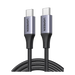 Cable USB-C a USB-C | 2 Metros | Potencia de Carga 240W | 48V/5A | PD3.1 /3.0 | 480 Mbps | Chip E-Market | Carcasa de Aluminio | Nylon Trenzado. - Toer