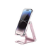 Soporte para Teléfono Celular de Aluminio / Angulo Ajustable / Amplia Compatibilidad con dispositivos de 4.7'' a 7.9'' / Antideslizante / Antiarañazos / Plegable / Color Rosa - Toer
