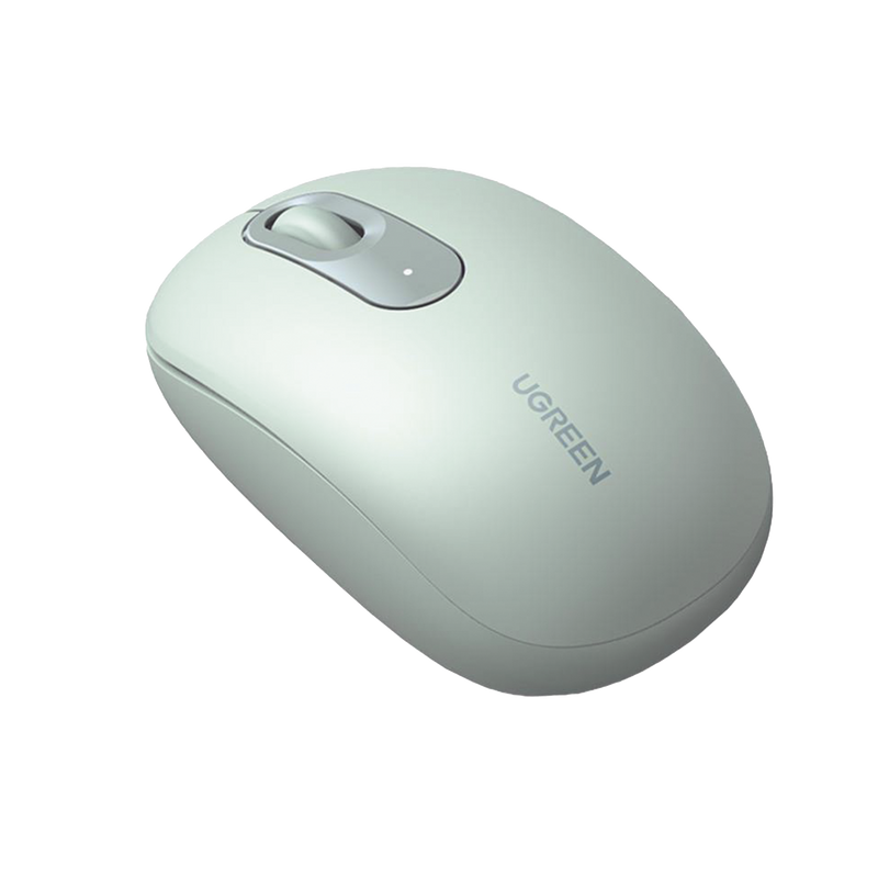 90672 Mouse Inalámbrico 2.4G 800/1200/1600/2400 DPI | Función de 3 botones | Alcance 10m | Silencioso |  Ergonómico | Anti-caída y Anti-interferencias | Batería Alcalina AA incluida  | Color Green.