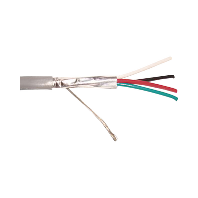 Cable 4 x 16 AWG / Blindado / 305 Metros (1000 Pies) / Riser / UL / Color Gris / Hecho En México