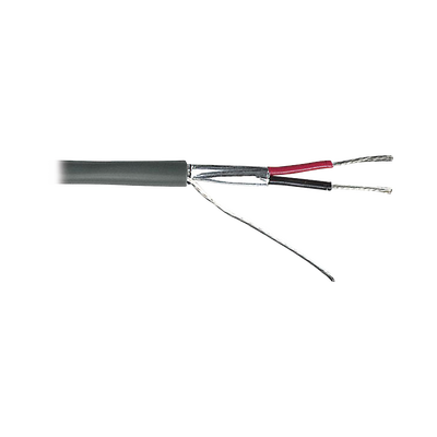 Cable 2 x 18 AWG / Blindado / 305 Metros / Riser / UL / Color Gris / Hecho en México - Toer