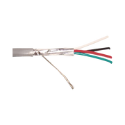 Caja de 305 metros / 4 X 22 AWG  / Blindado / CMR, color gris. Aplicaciones en sistemas de audio, alarmas y control de acceso. - Toer