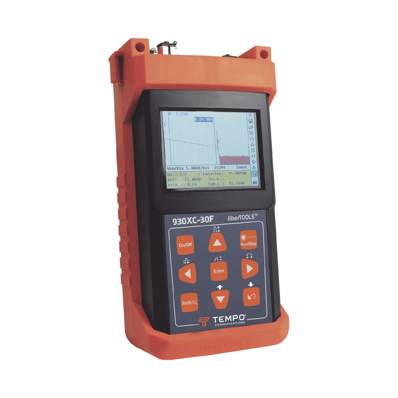 930XC-30F-APC-SC OTDR para pruebas en Enlaces de Fibra Óptica, lambdas 1310/1550/1625 nm / Prueba Fibra Viva