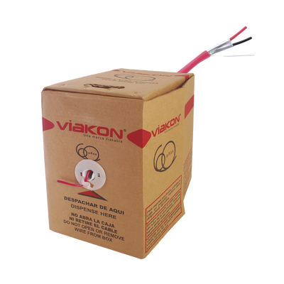 2 X 16 AWG / INCENDIO / FPLR / BLINDADO / 305 metros / Alambre / Hecho en México - Toer
