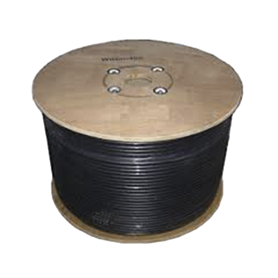 Carrete de Cable Coaxial de Baja Perdida WILSONRG11 Tipo RG11. 75 Ohm de Impedancia. 152.4 Metros (500 Pies)