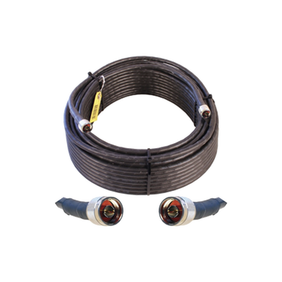 Jumper Coaxial con Cable Wilson-400 | Conector N Macho en los extremos | 30.48 metros de longitud. - Toer