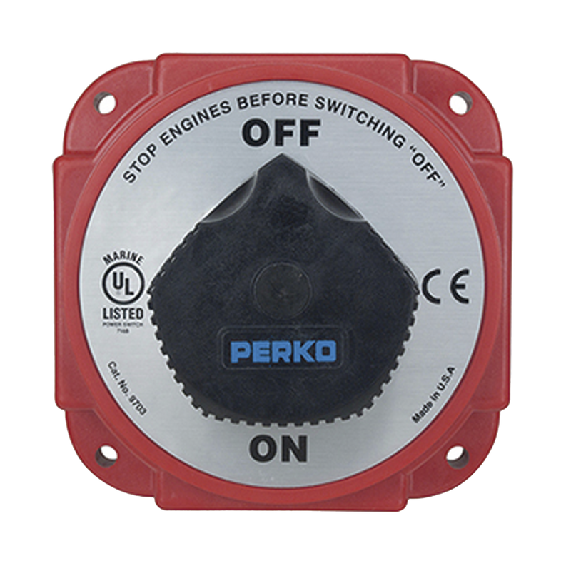 9703DP Switch Selector de Batería y Alternador On / Off de Servicio pesado,  para Sistemas Eléctricos Marinos