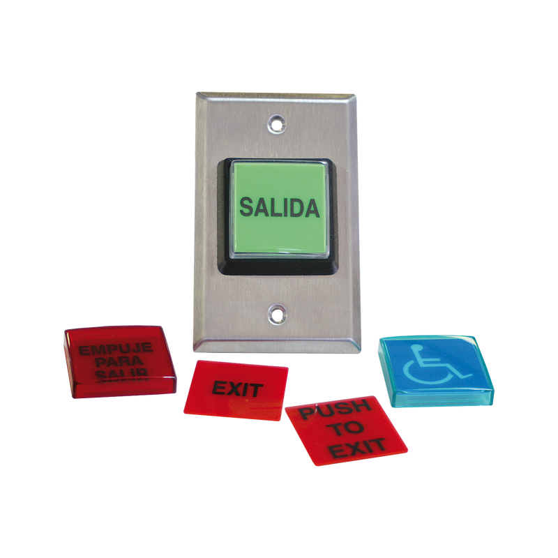 972LESMO Botón de Salida / MÚLTIPLES Placas/ Luz LED /2 Años Garantia